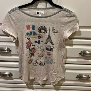 Heather grey Disney & Paris themed T